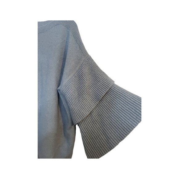 Falls Creek Blue Sweater with Layered Sleeves - B4 - Picture 2 of 4